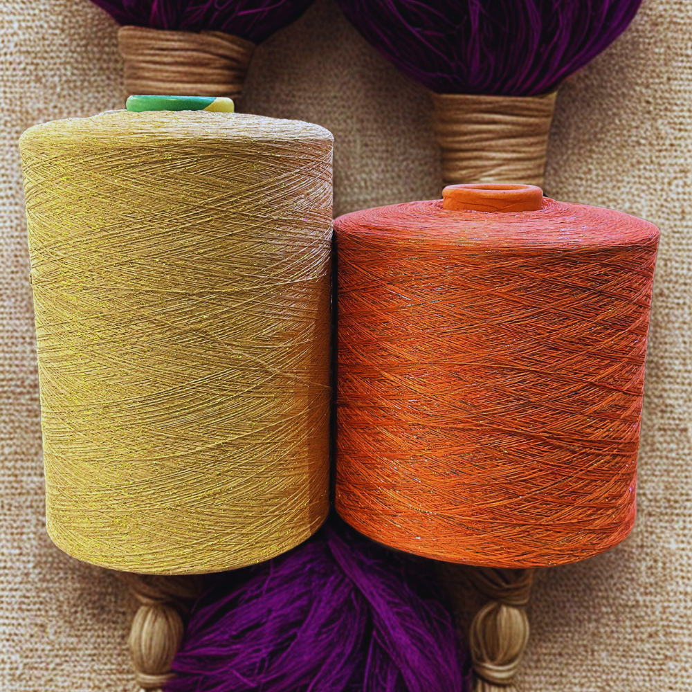 Polyester With Zari Yarn